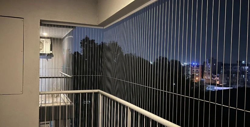 Staircase Safety Nets — Close the stairwell void quickly and cheaply, on any number of floors.